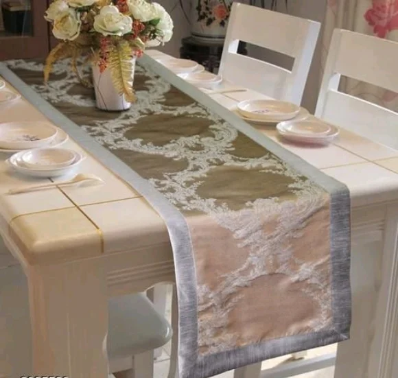 ELITE jacquard Design Polyster Table Runner - Polyster, Jacquard, Pack of1